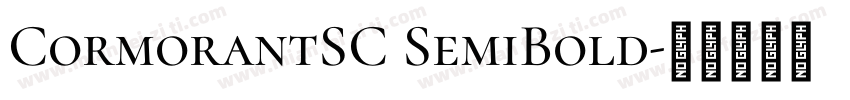 CormorantSC SemiBold字体转换
